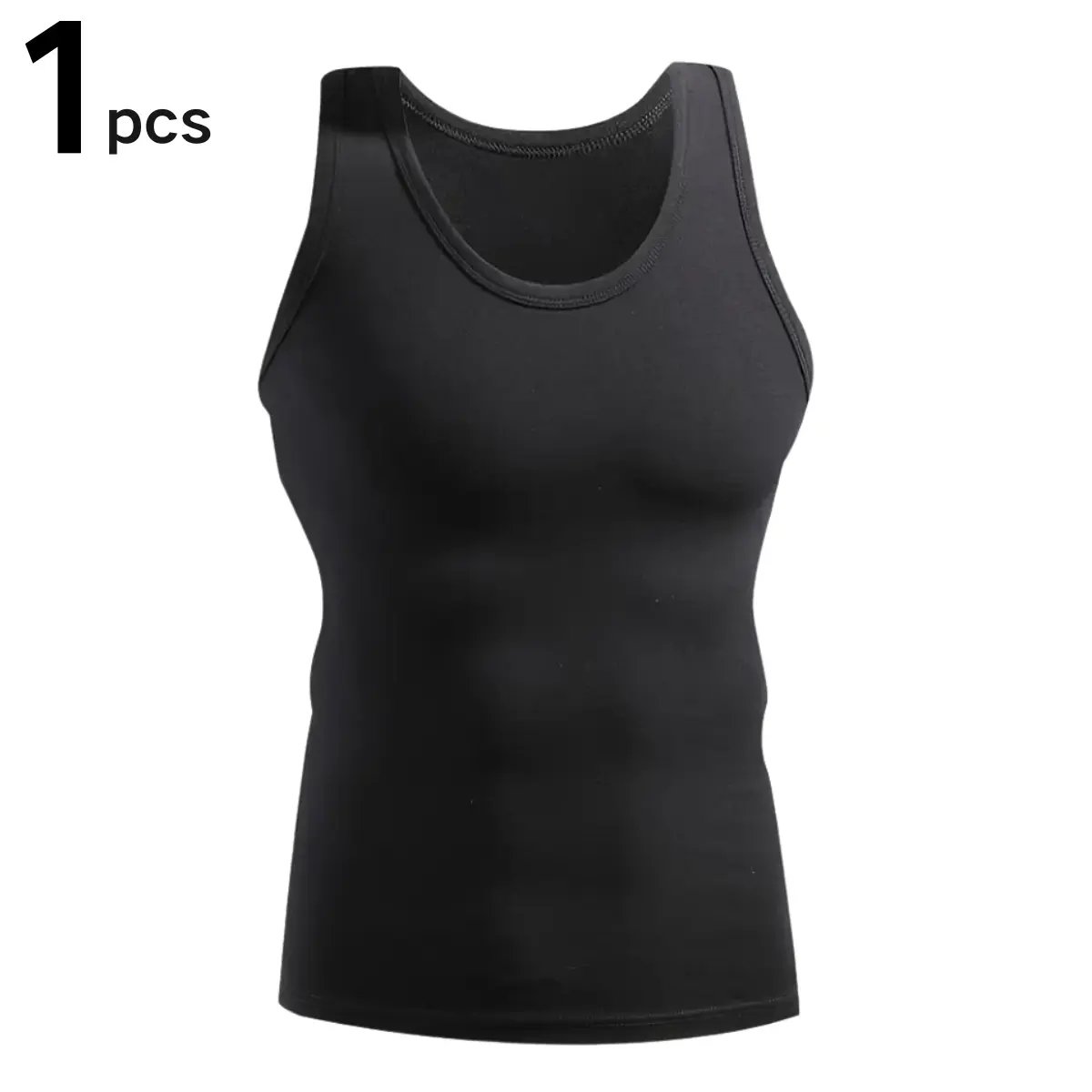 Men's 6-Pack Sleeveless Tank Top – Snug Fit Performance Tee for Gym & Daily Wear