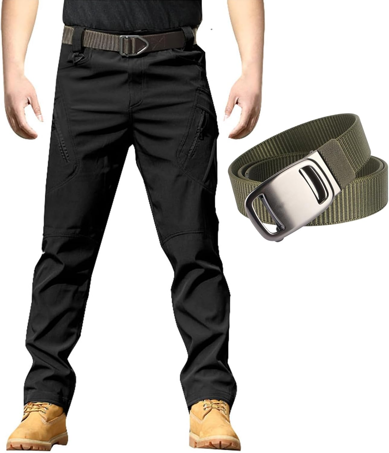 Men's 4-Pack Waterproof Tactical Pants – Lightweight Military Cargo Trousers for Outdoor Combat