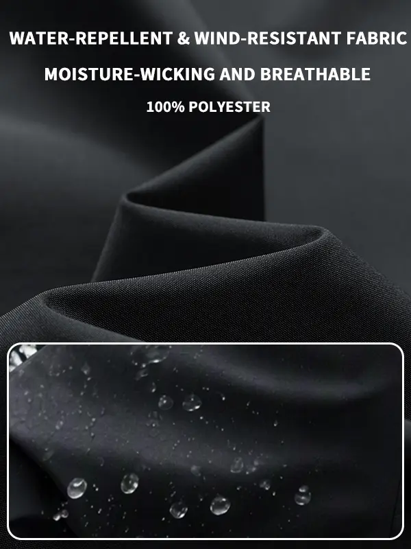 Men's Windproof Waterproof Hooded Jacket – Loose-Fit Outdoor Long-Sleeve Top