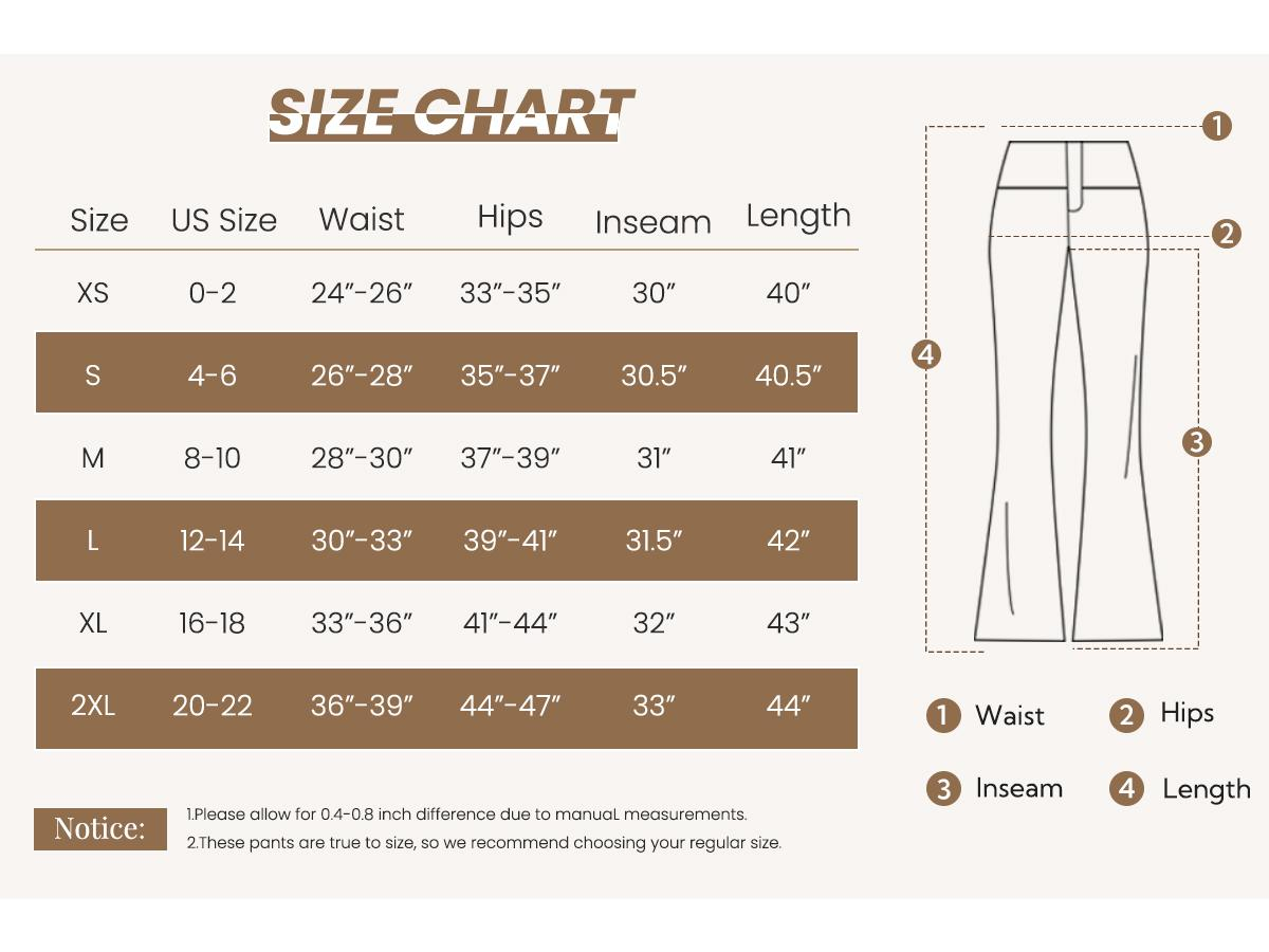 Women's High-Waisted Flared Yoga Pants – Tummy Control with Back Pockets for Office & Everyday