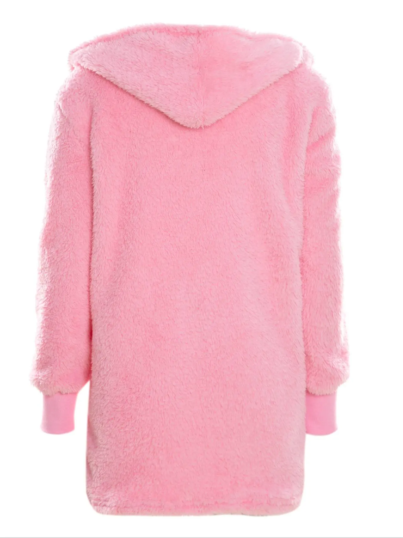 Women's 3-Piece Plush Pajama Set – Fluffy Hooded Coat, Cami Top & Shorts Winter Sleepwear