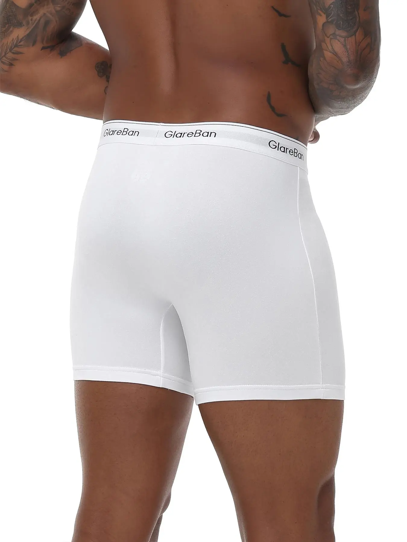 Men's 10-Pack Mid-Length Boxer Briefs – Comfortable Casual Daily Underwear