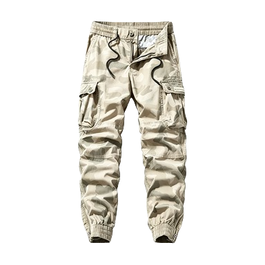 Men's Summer Lightweight Camouflage Cargo Pants – Jogger Style Breathable Cotton Durable Work Pants
