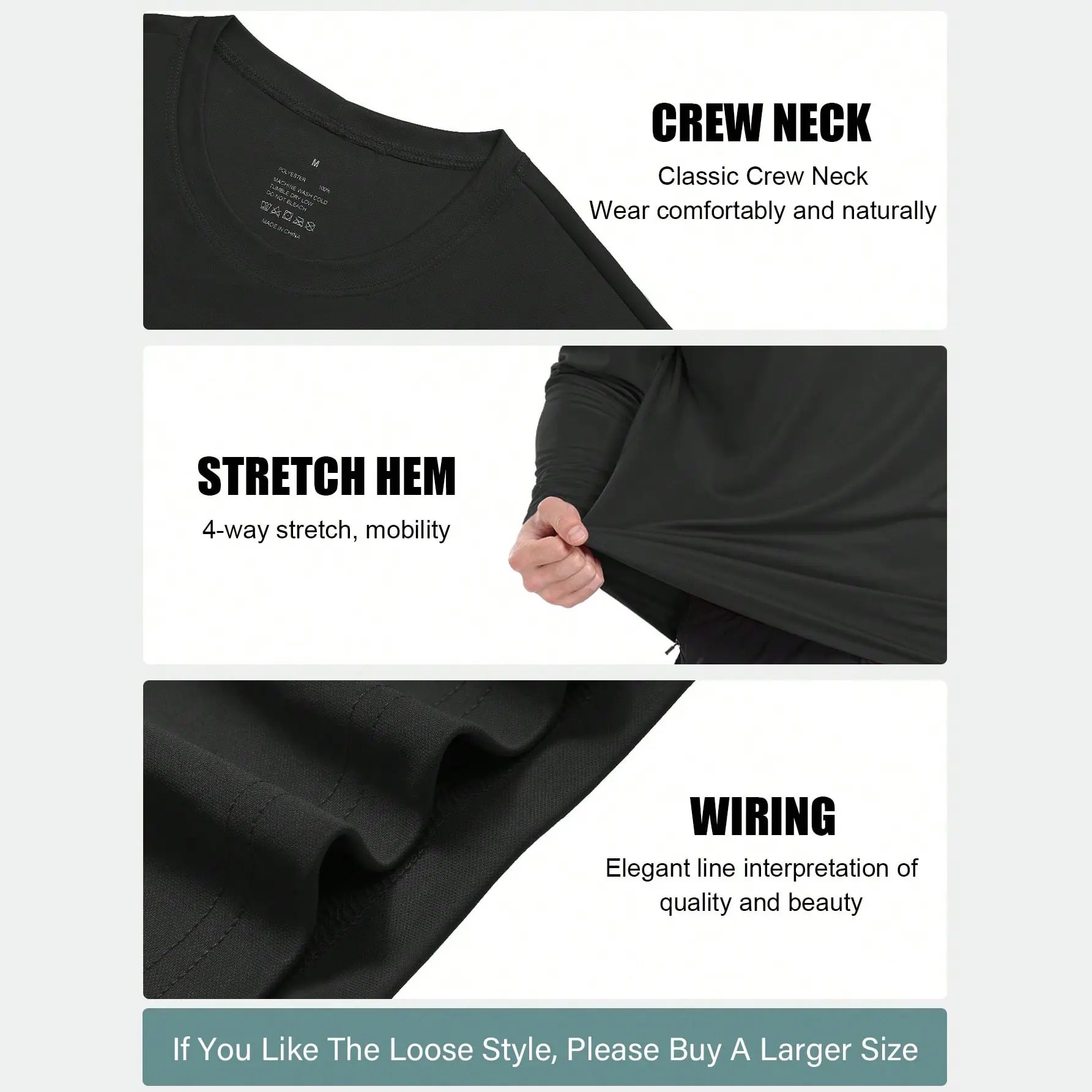 10-Pack Men's Long Sleeve Workout T-Shirts – Lightweight Breathable Sports Tops, Multi-Color