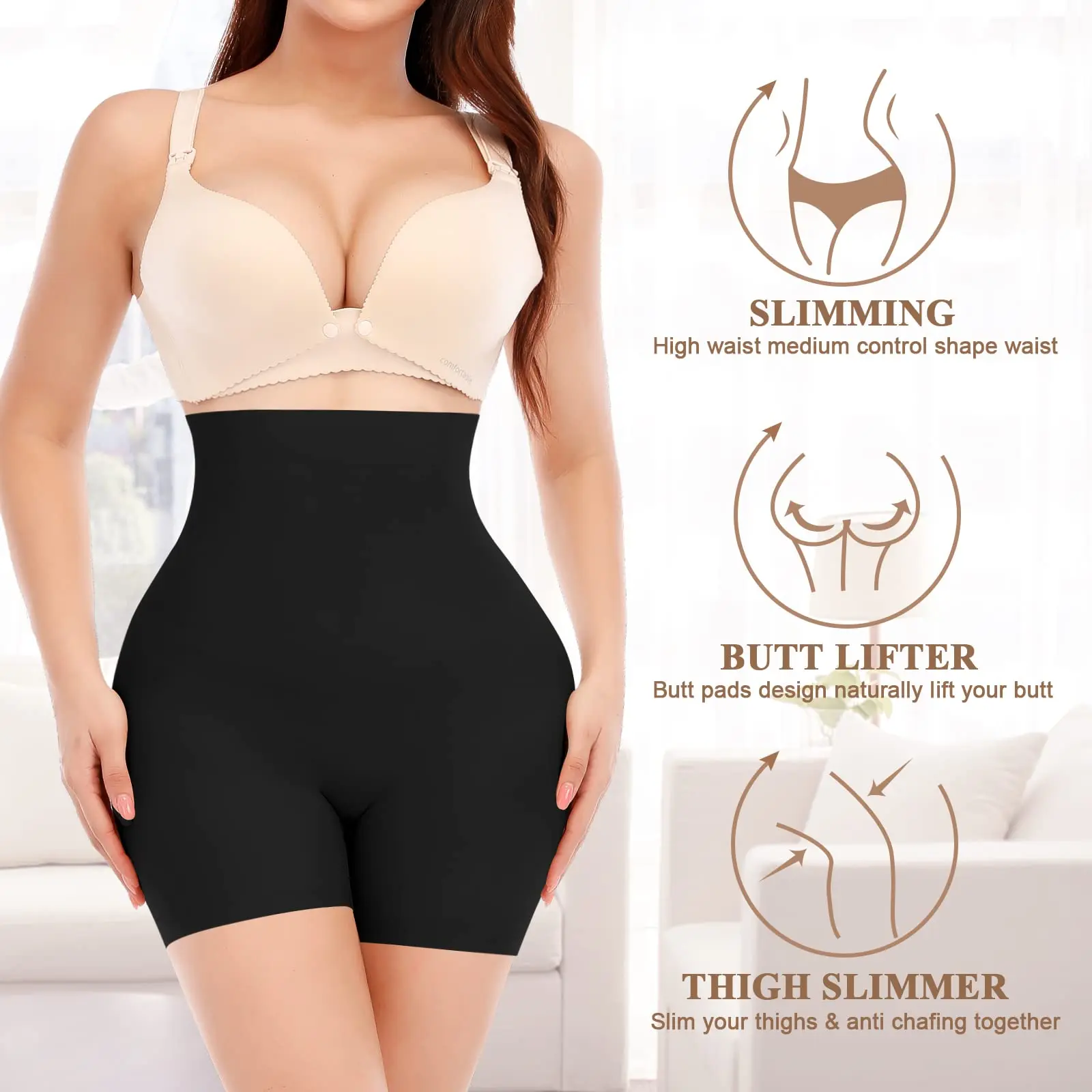 2-pieces Women's Summer High-Waist Panties – Breathable Seamless Soft Underwear
