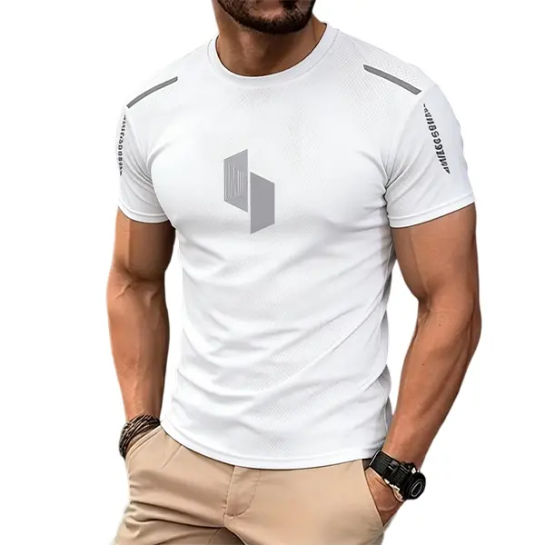 Men's 5-Pack Quick-Dry Gym Tees – Breathable Athletic Running & Training T-Shirts