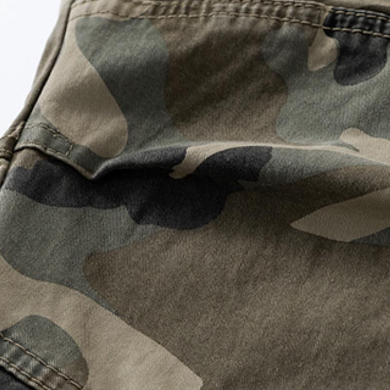 Men's Summer Lightweight Camouflage Cargo Pants – Jogger Style Breathable Cotton Durable Work Pants