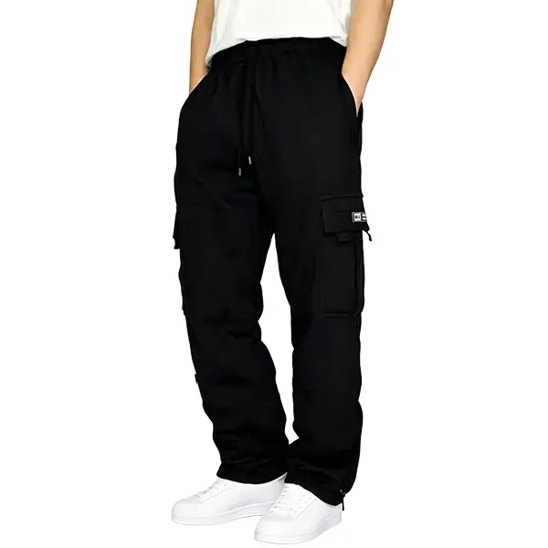 Men's Cargo Joggers – Multi-Pocket Drawstring Loose Casual Sweatpants, Worldwide Shipping
