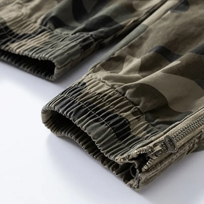 Men's Summer Lightweight Camouflage Cargo Pants – Jogger Style Breathable Cotton Durable Work Pants