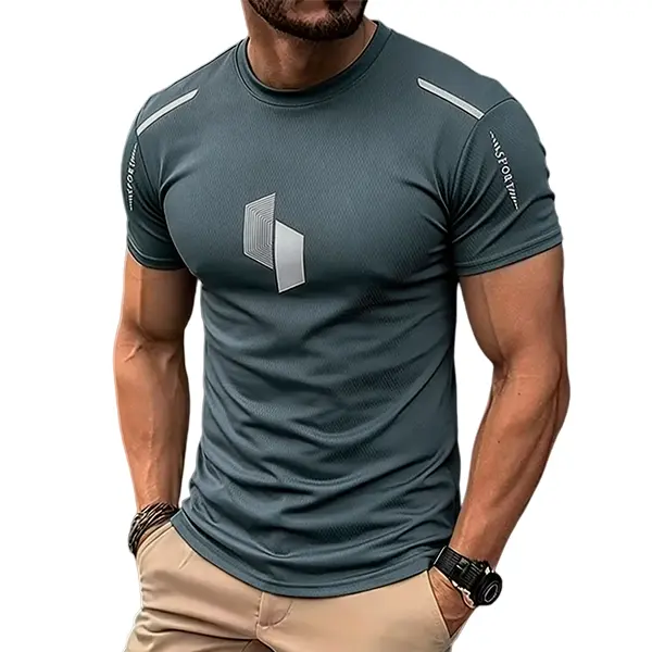 Men's 5-Pack Quick-Dry Gym Tees – Breathable Athletic Running & Training T-Shirts