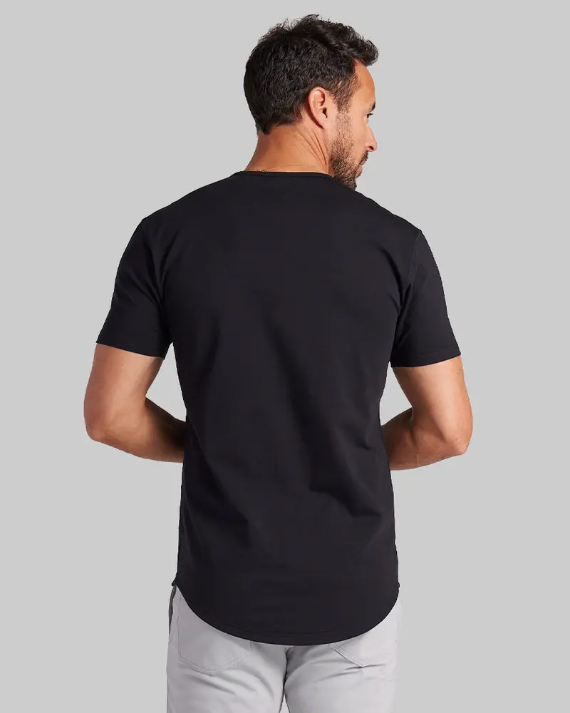 Men's 8-Pack Fitted Crewneck T-Shirt – 4-Way Stretch Wrinkle-Resistant Streetwear Basic Tee