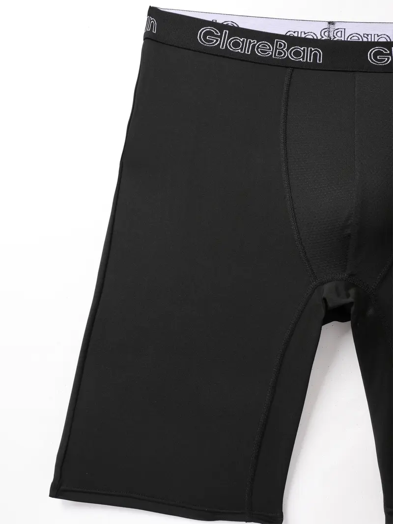 10-Pack Men's Long-Leg Quick-Dry Sports Boxer Briefs – Soft Stretchy Gym Workout Underwear