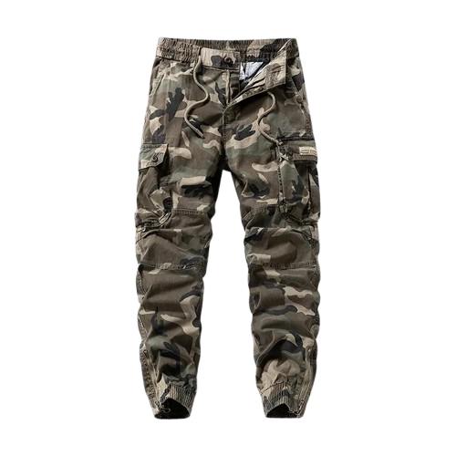 Men's Summer Lightweight Camouflage Cargo Pants – Jogger Style Breathable Cotton Durable Work Pants