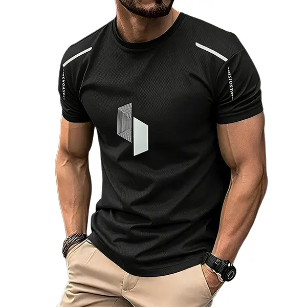 Men's 5-Pack Quick-Dry Gym Tees – Breathable Athletic Running & Training T-Shirts