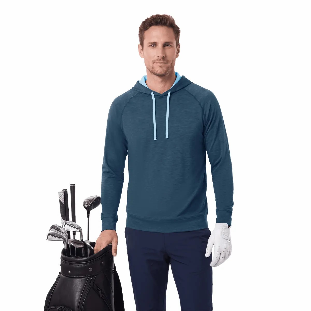 Men's Performance Hoodie – Moisture Wicking, UPF 50+, 4-Way Stretch Athletic Midlayer