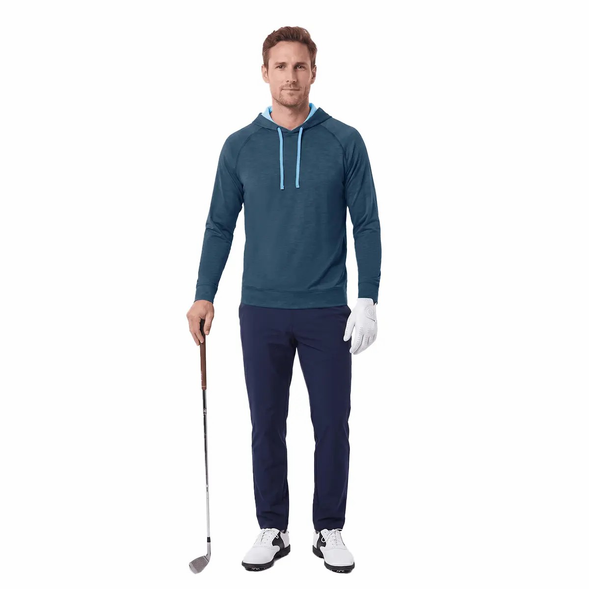 Men's Performance Hoodie – Moisture Wicking, UPF 50+, 4-Way Stretch Athletic Midlayer