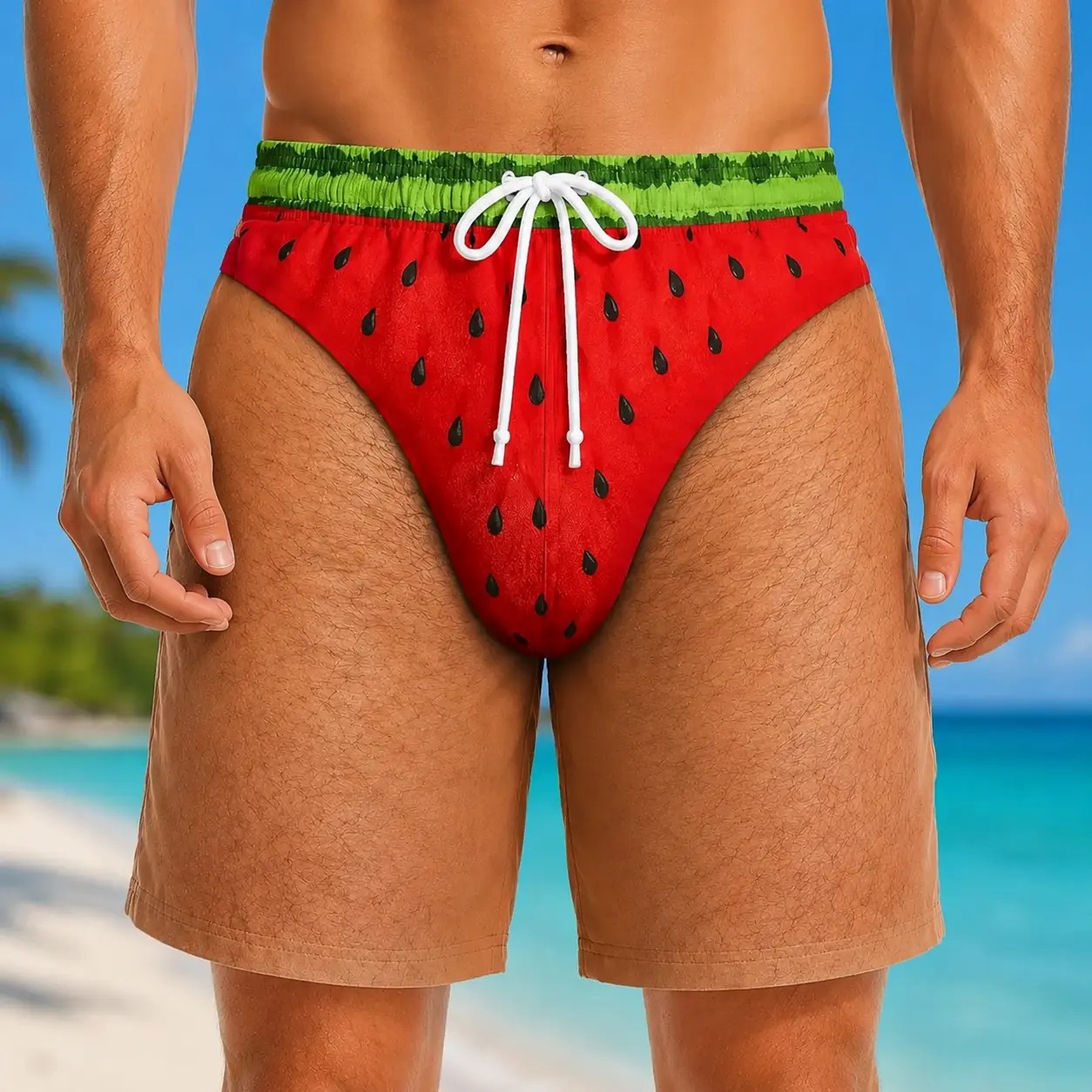 Men's Patriotic Swim Trunks – American Flag "Freedom & Chill" Quick Dry Beach Shorts with Mesh Lining