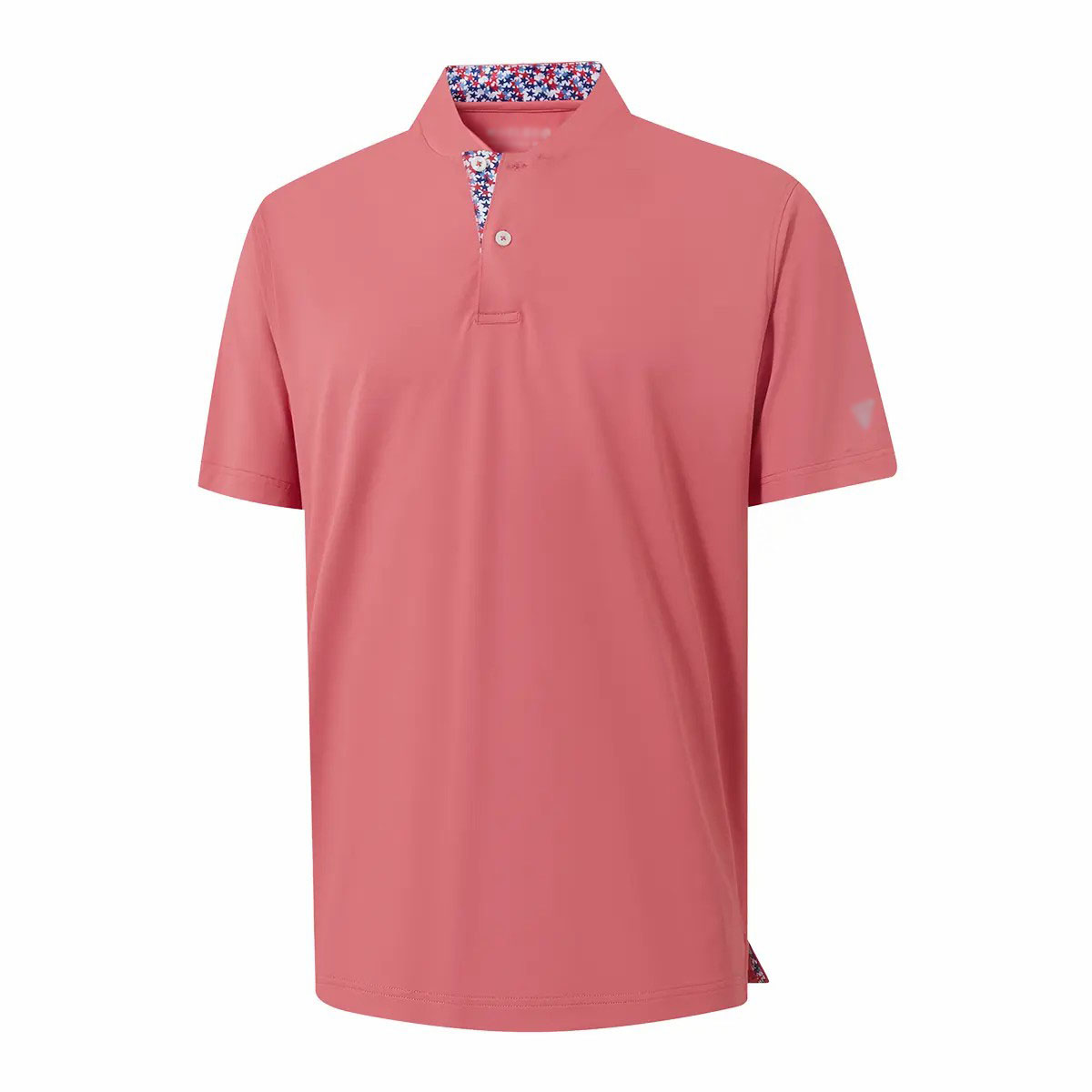Men's Collarless Performance Golf Shirt – Dry Fit Henley, Moisture Wicking, Short Sleeve