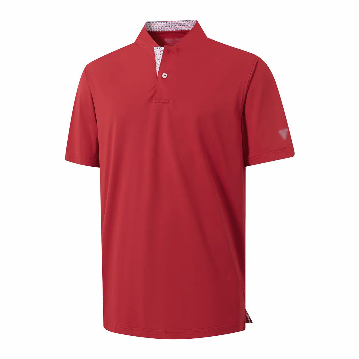 Men's Collarless Performance Golf Shirt – Dry Fit Henley, Moisture Wicking, Short Sleeve