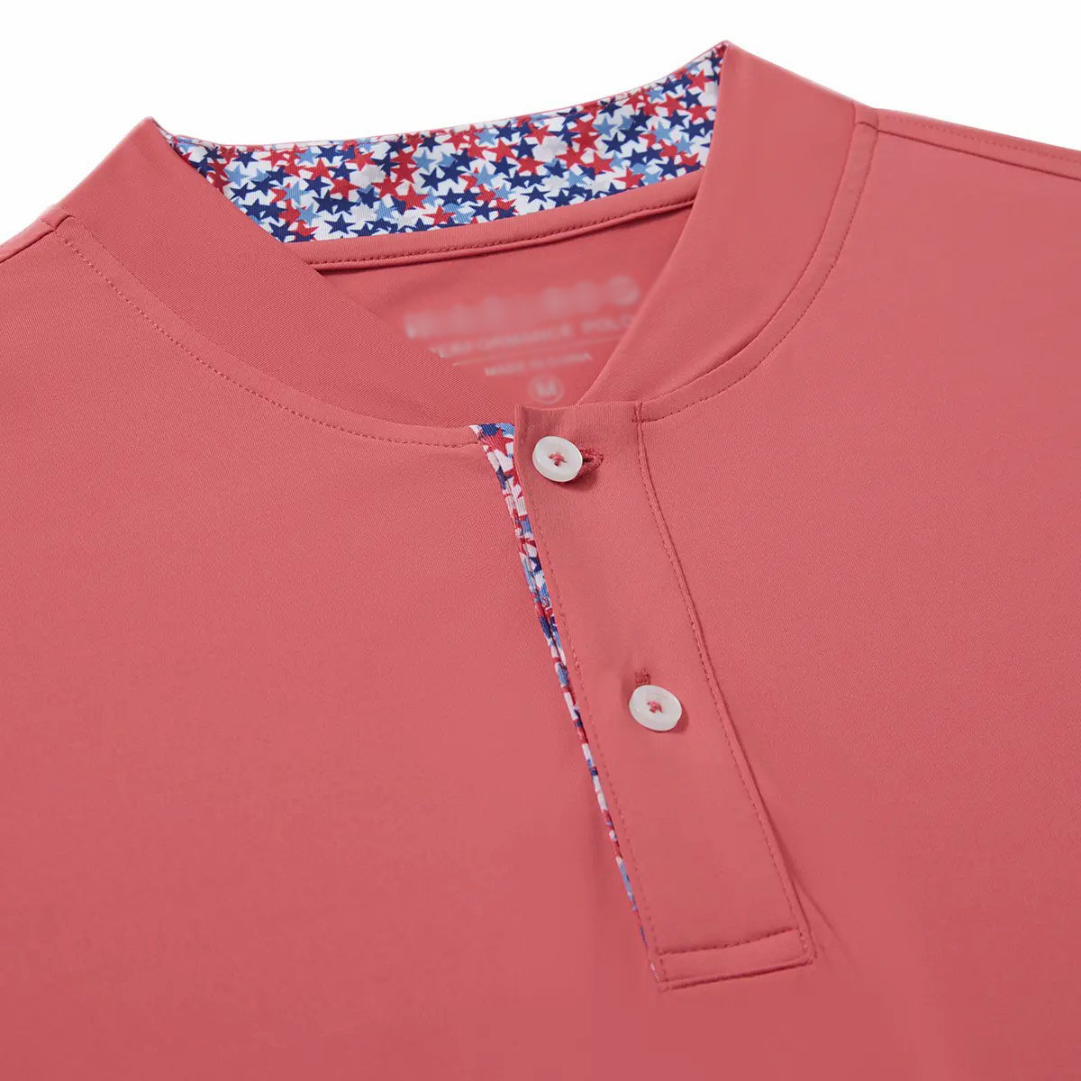 Men's Collarless Performance Golf Shirt – Dry Fit Henley, Moisture Wicking, Short Sleeve