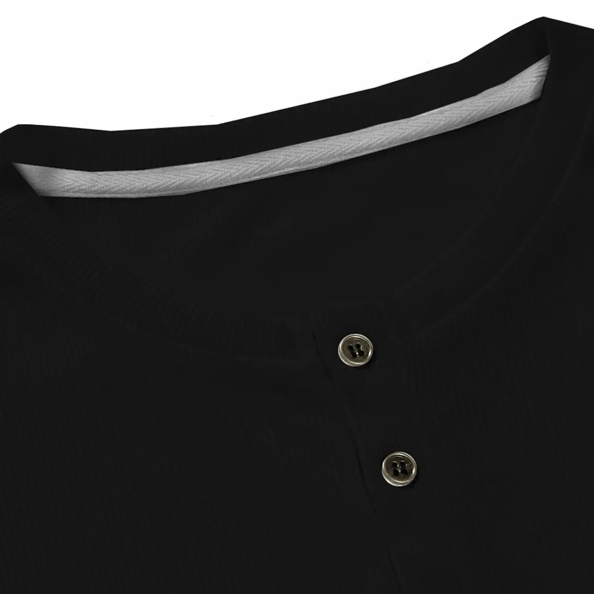 Men's Slim Fit Henley T-Shirt – Muscle Fit Longline Crewneck with Button Detail, Gym & Streetwear