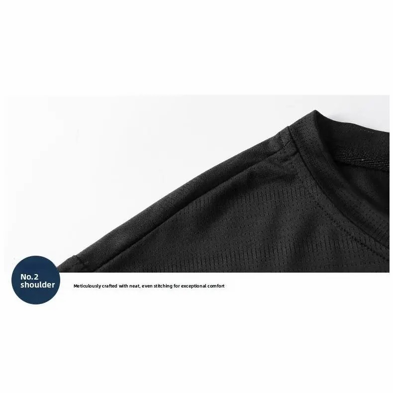Men's Ice Silk Mesh Sports T-Shirt – Lightweight Breathable Summer Running & Training Top