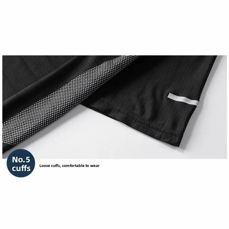 Men's Ice Silk Mesh Sports T-Shirt – Lightweight Breathable Summer Running & Training Top