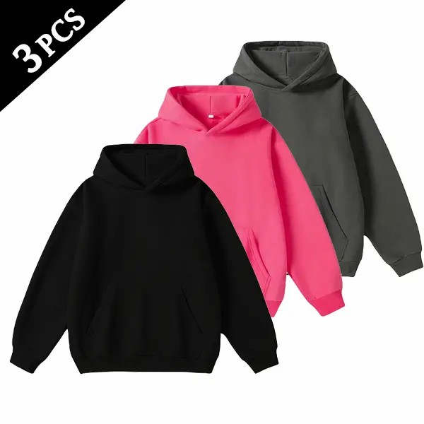 Men's Cotton Blend Hoodie – Long Sleeve Regular Fit Pullover, Soft Breathable Everyday Comfort