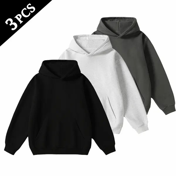 Men's Cotton Blend Hoodie – Long Sleeve Regular Fit Pullover, Soft Breathable Everyday Comfort