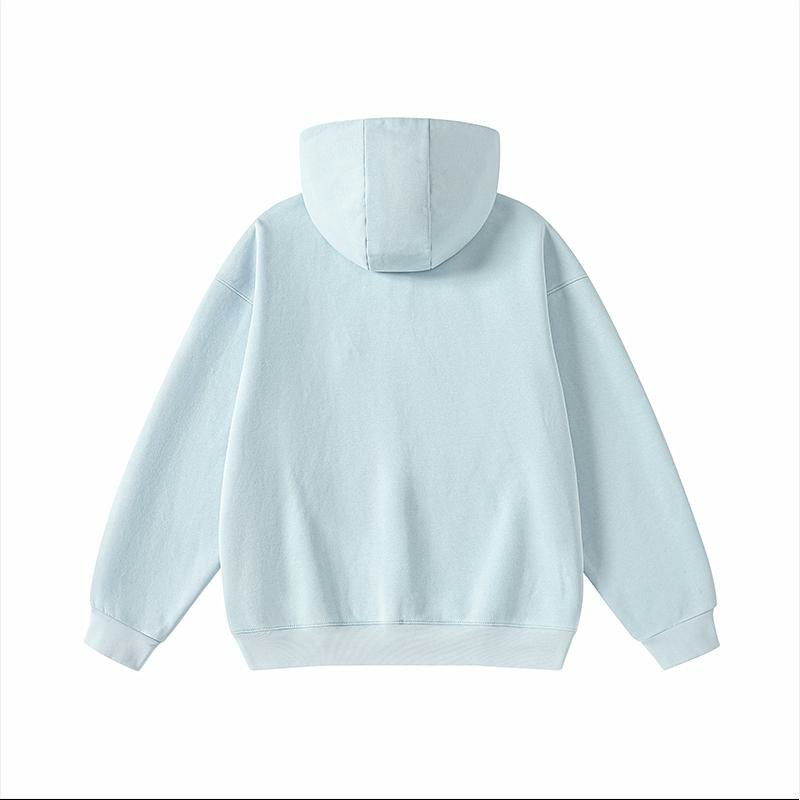 Unisex Vintage Washed Zip-Up Hoodie – Oversized Full-Zip Streetwear Sweatshirt with Kangaroo Pocket