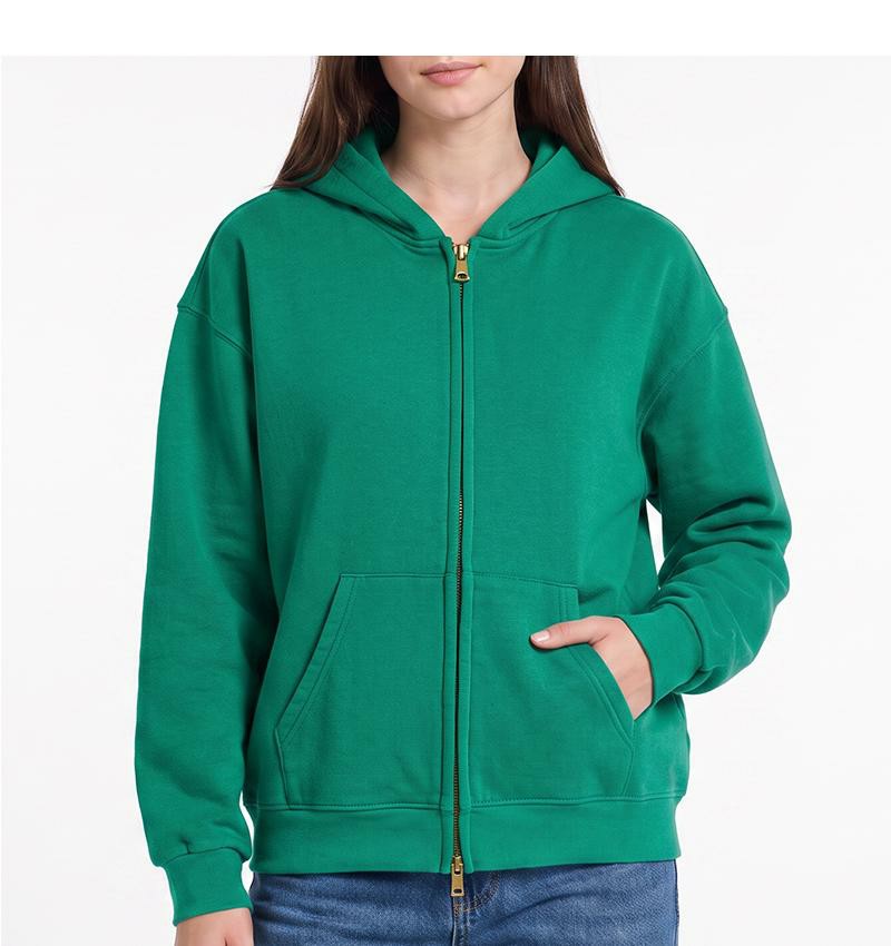 Unisex Vintage Washed Zip-Up Hoodie – Oversized Full-Zip Streetwear Sweatshirt with Kangaroo Pocket