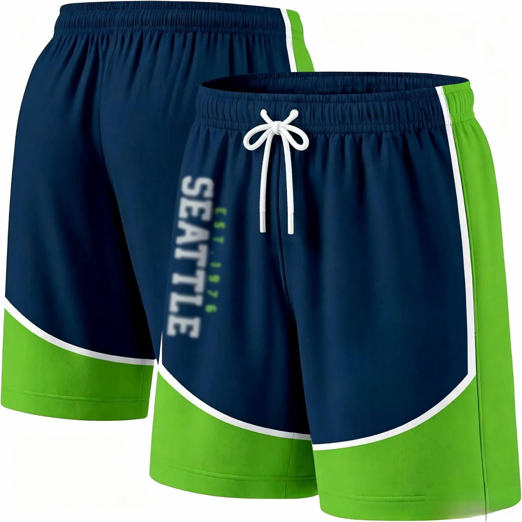 Men's Lined Board Shorts – Lightweight Quick-Dry Swim Trunks with Elastic Waistband