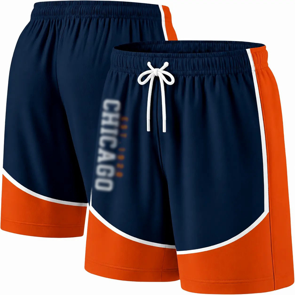 Men's Lined Board Shorts – Lightweight Quick-Dry Swim Trunks with Elastic Waistband