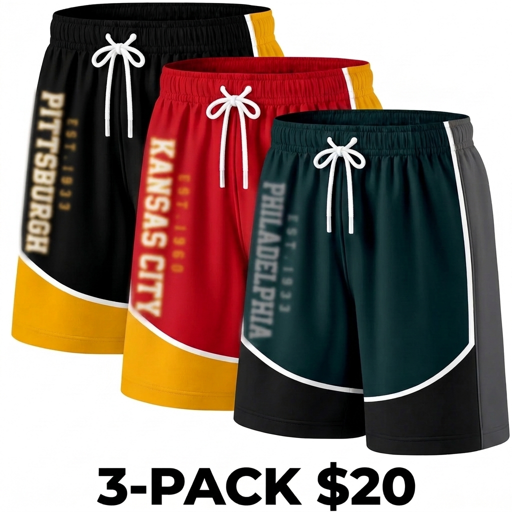 Men's Lined Board Shorts – Lightweight Quick-Dry Swim Trunks with Elastic Waistband
