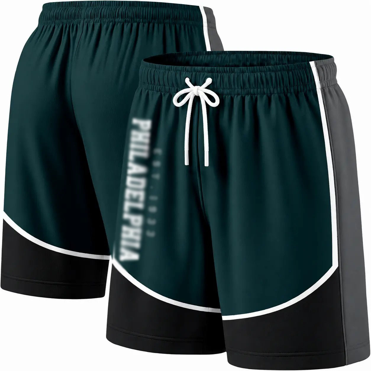 Men's Lined Board Shorts – Lightweight Quick-Dry Swim Trunks with Elastic Waistband