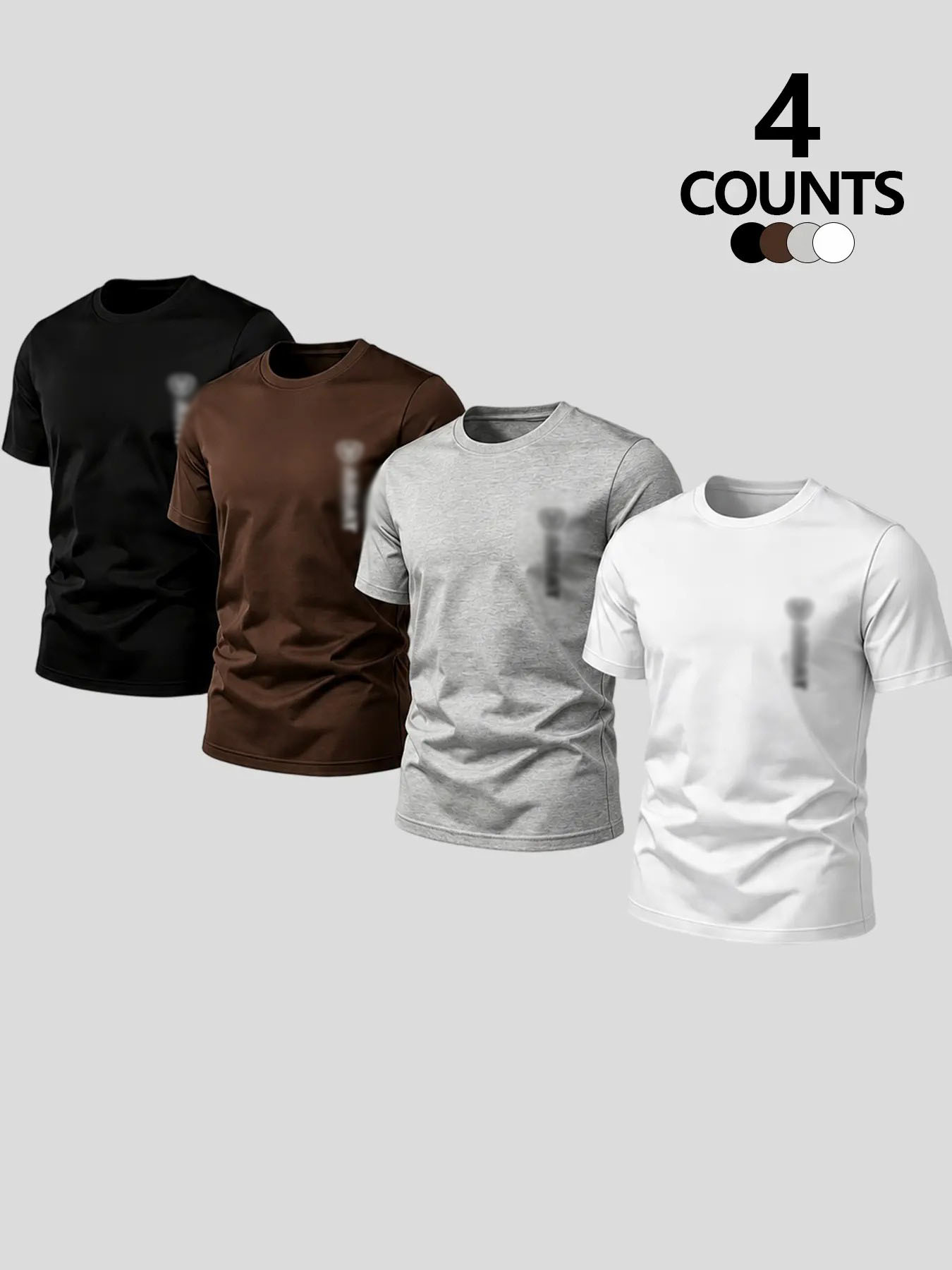 Men's Vertical Shield Graphic Tee – Western Cowboy Style Loose Short Sleeve Streetwear Shirt