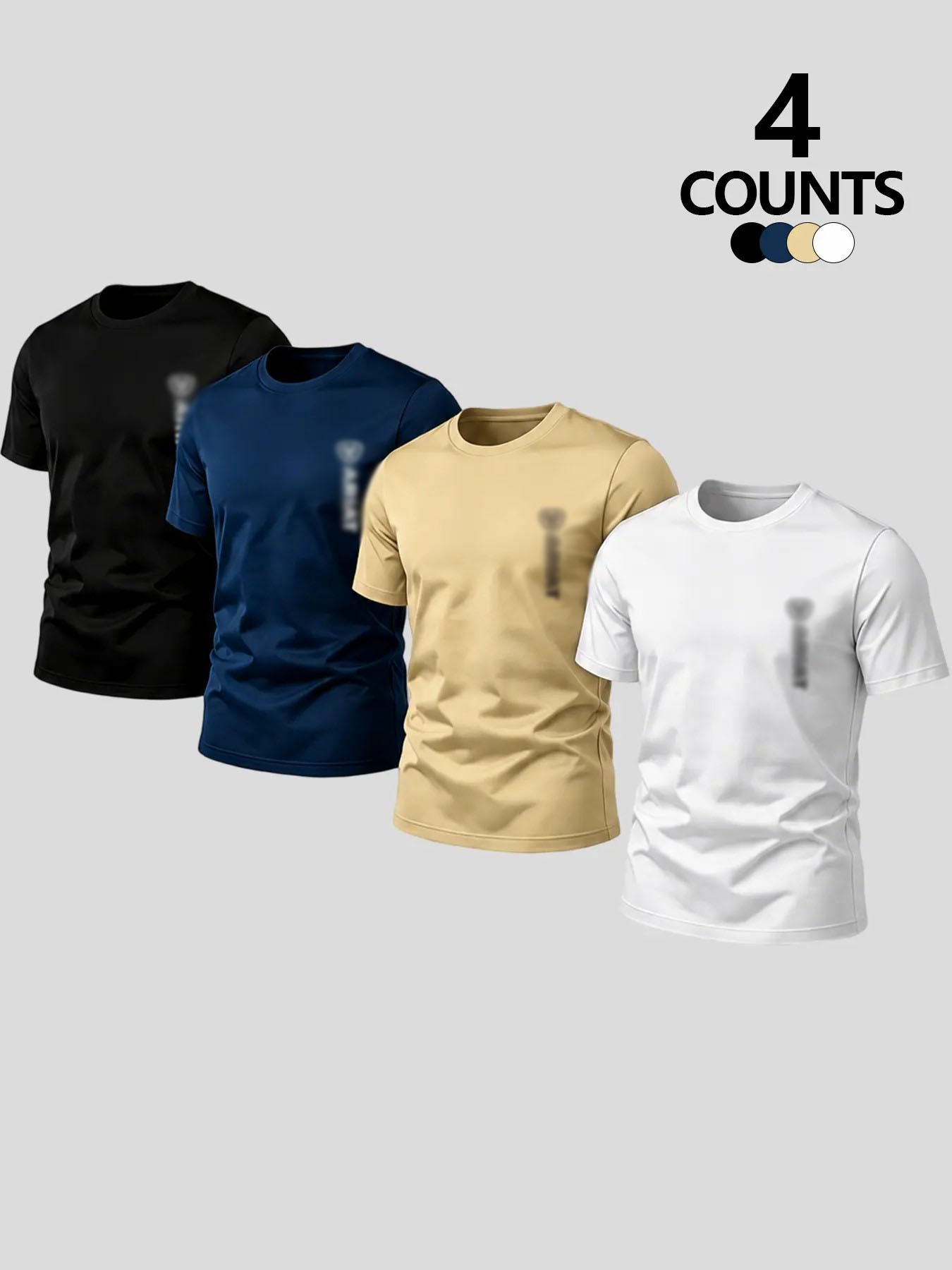 Men's Vertical Shield Graphic Tee – Western Cowboy Style Loose Short Sleeve Streetwear Shirt
