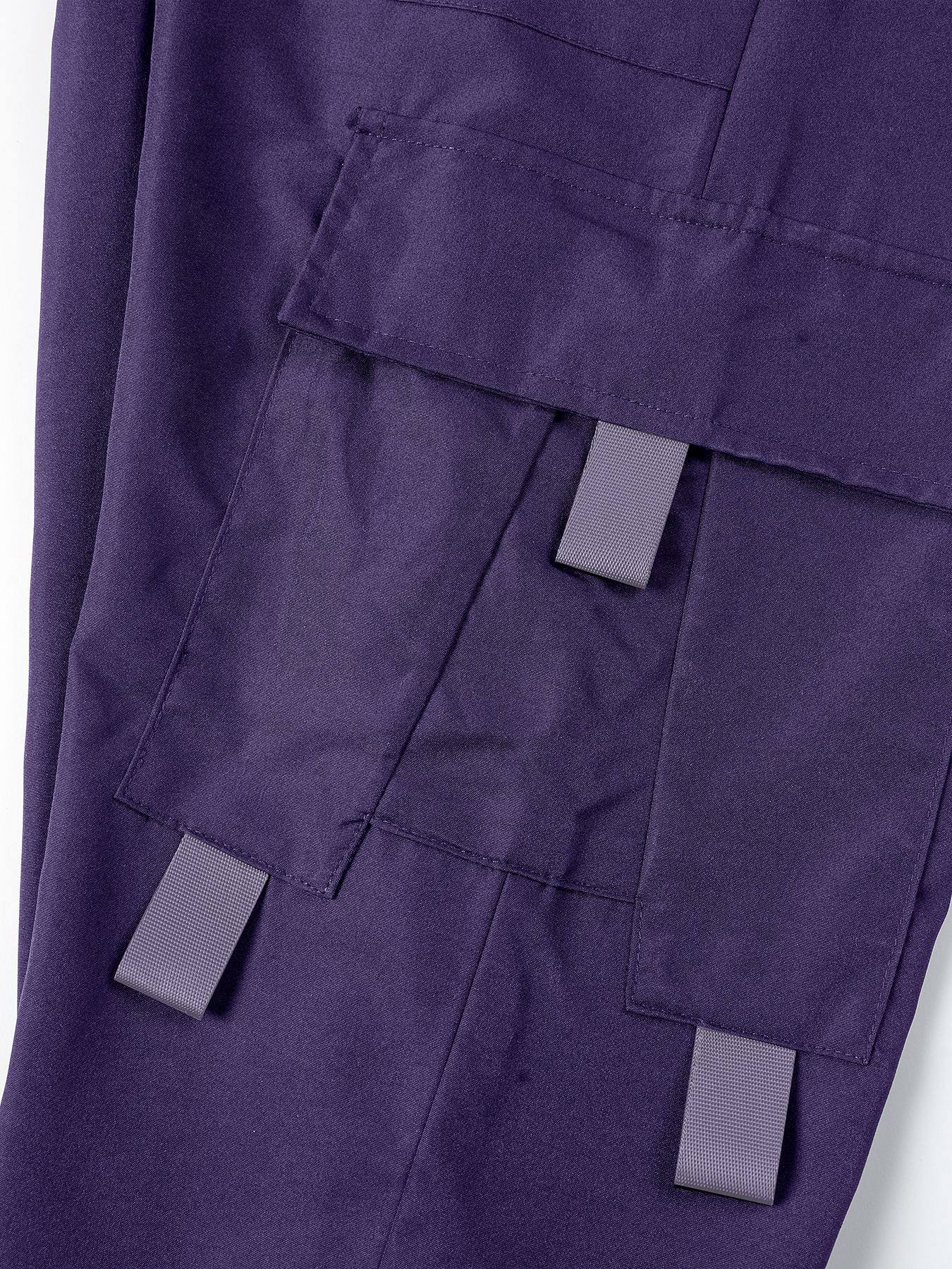 Men's Purple Cargo Jogger Pants – "Better Tomorrow" Print, Tear-Resistant, Multi-Pocket Streetwear