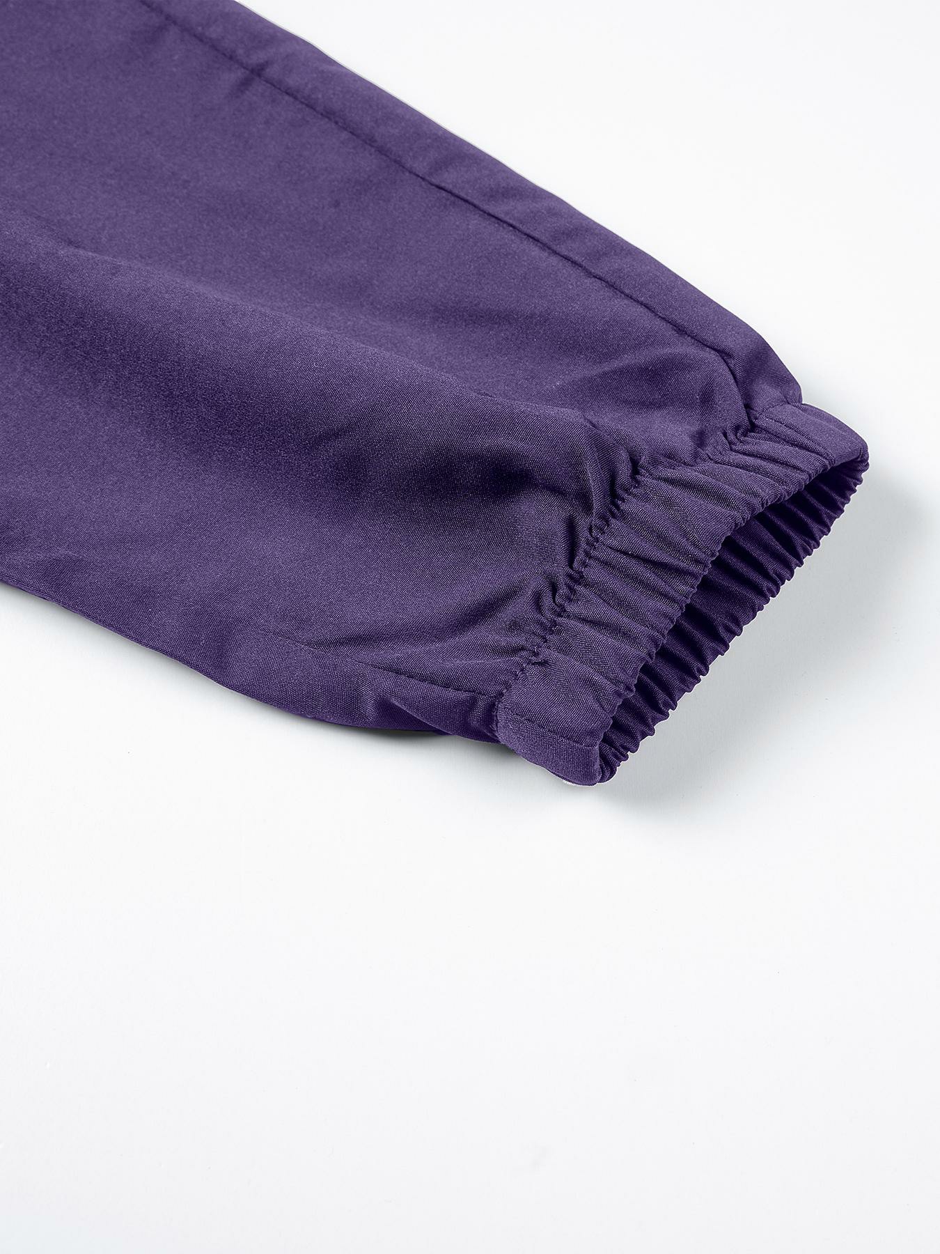 Men's Purple Cargo Jogger Pants – "Better Tomorrow" Print, Tear-Resistant, Multi-Pocket Streetwear