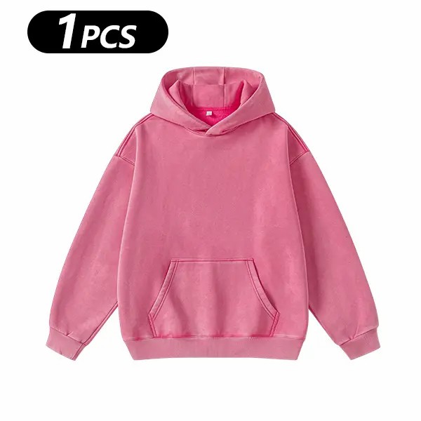 Unisex Vintage Washed Oversized Hoodie – Loose Fit Pullover with Kangaroo Pocket