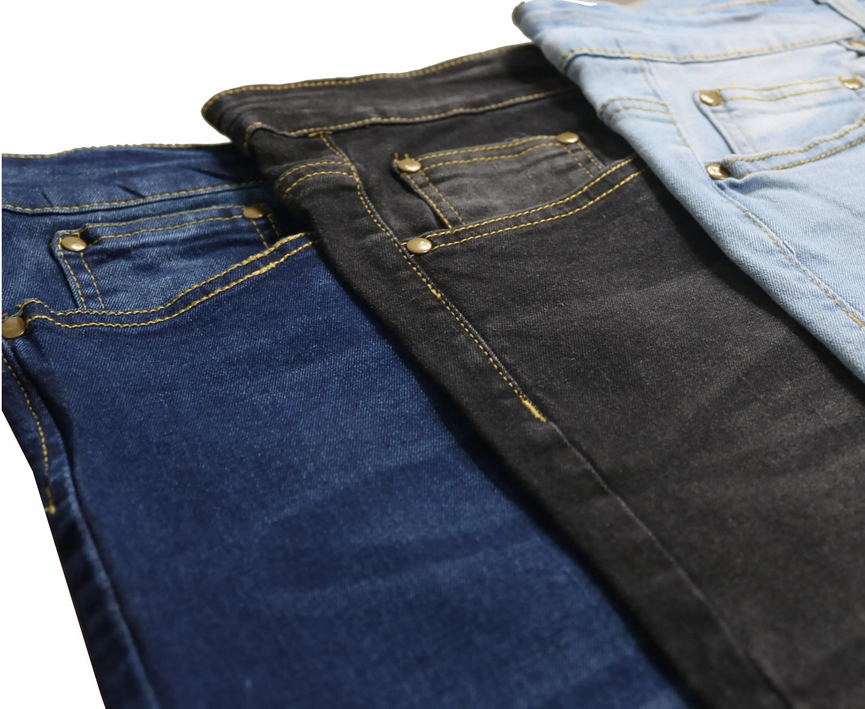 Men's 3-Pack Flex Stretch Slim Straight Jeans – 5-Pocket Four-Way Stretch Denim