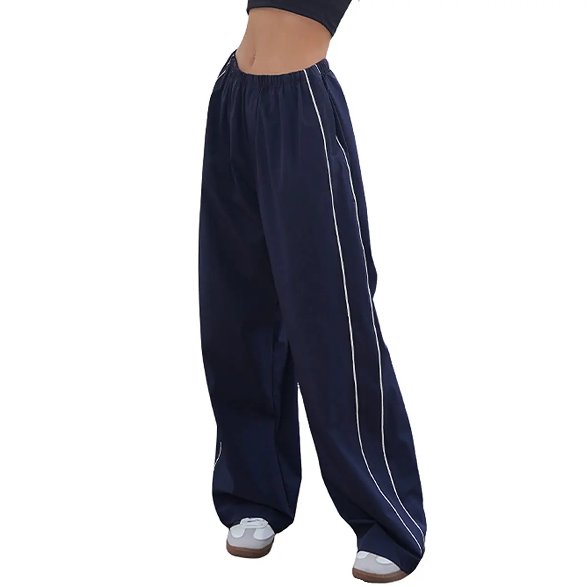 Ommig Women's Parachute Wide Leg Pants