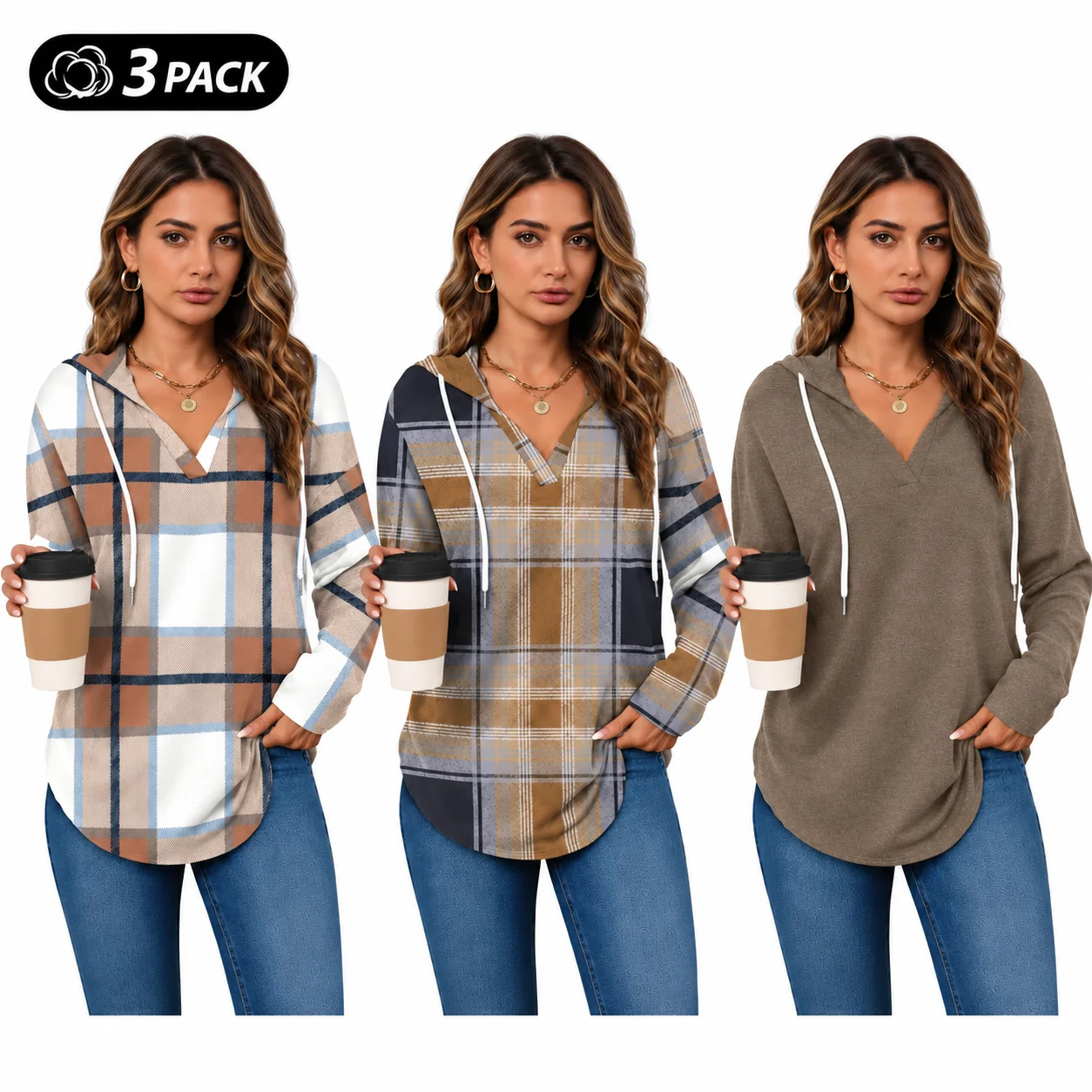 Women's Lightweight Oversized Pullover Hoodie, Long Sleeve Loose Fit Sweatshirt