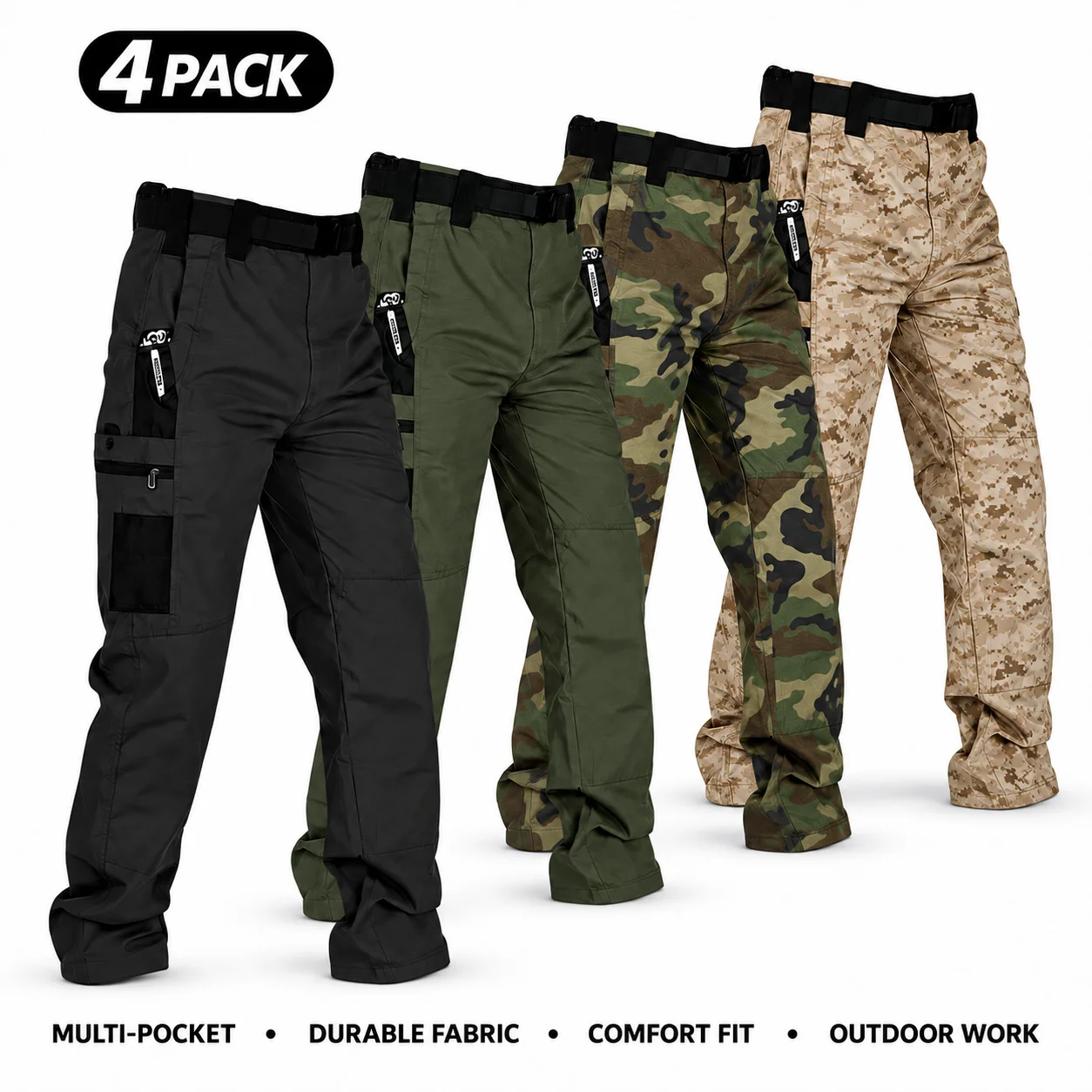 Men's Multi-Pocket Outdoor Work Pants