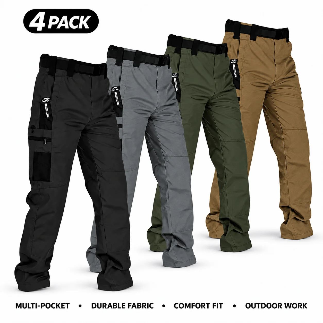 Men's Multi-Pocket Outdoor Work Pants