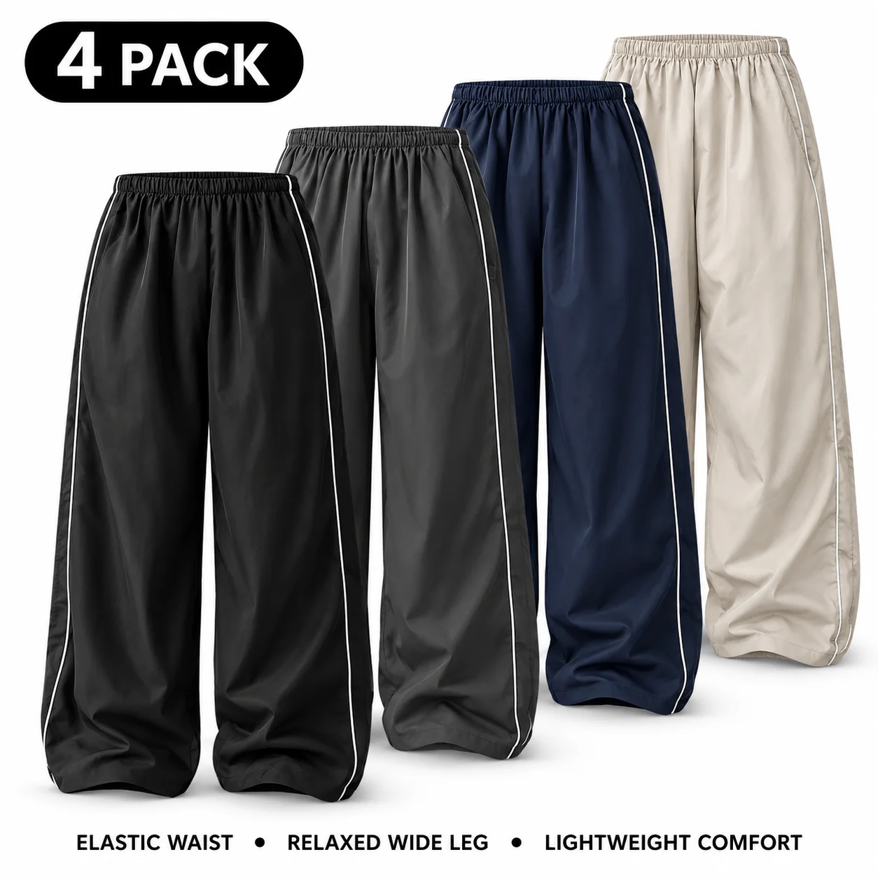 Ommig Women's Parachute Wide Leg Pants