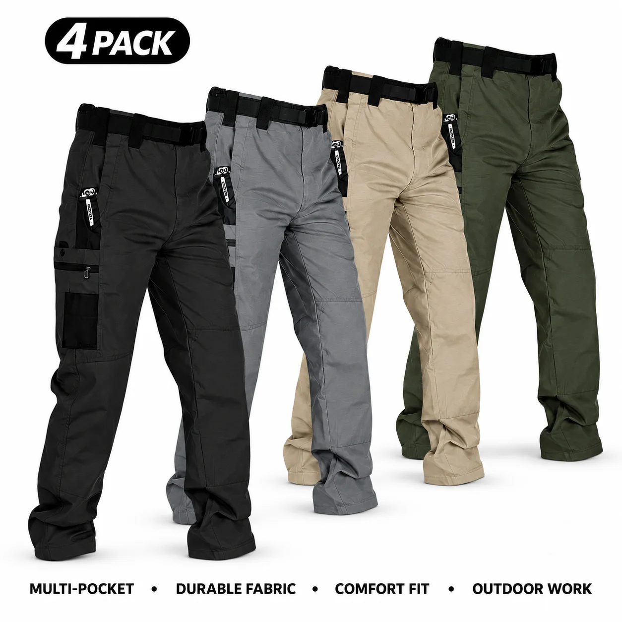 Men's Multi-Pocket Outdoor Work Pants