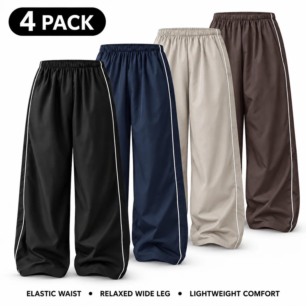 Ommig Women's Parachute Wide Leg Pants