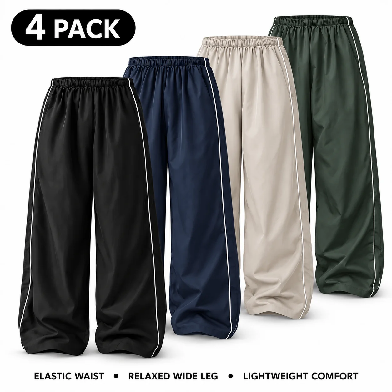 Ommig Women's Parachute Wide Leg Pants