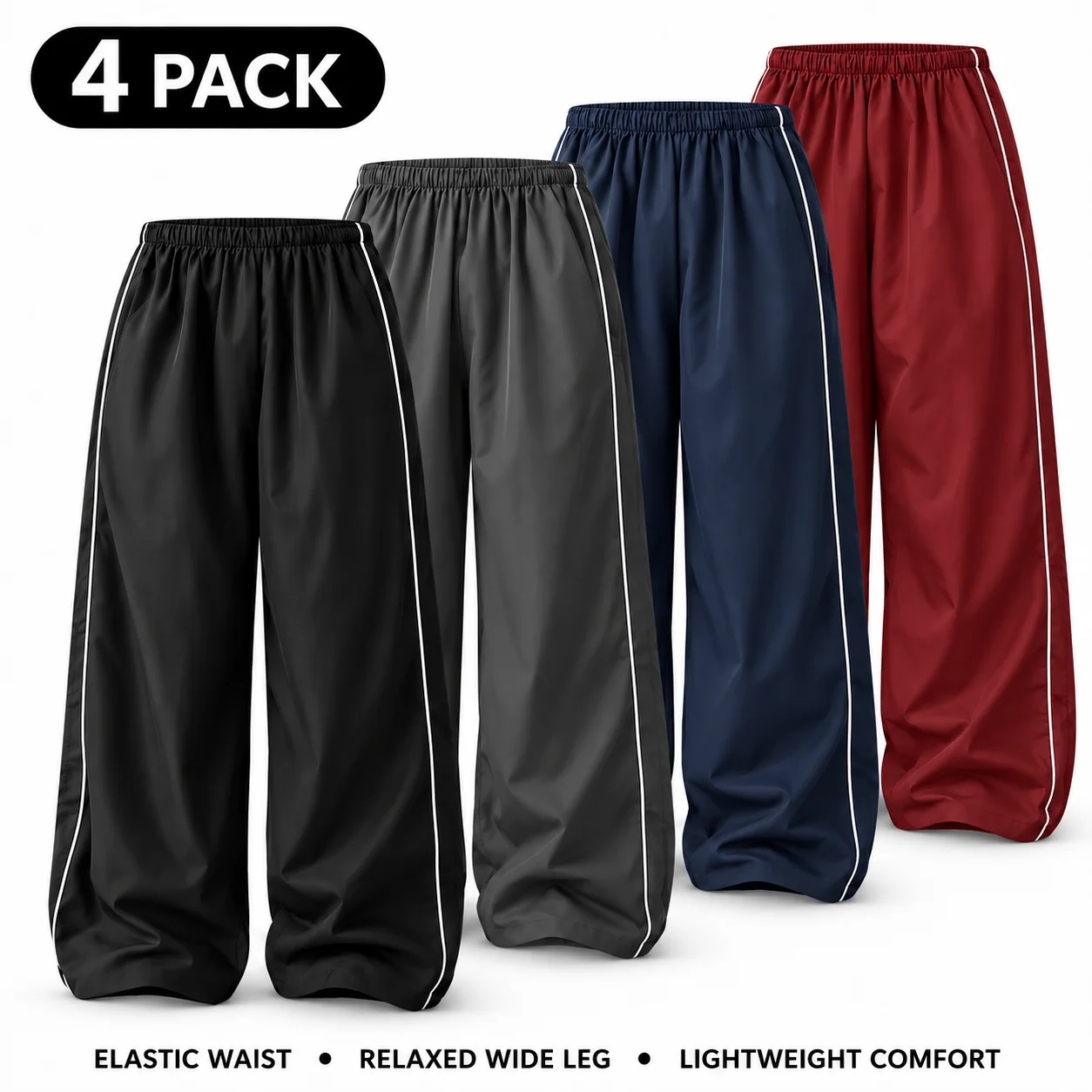 Ommig Women's Parachute Wide Leg Pants